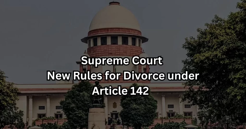 New Law for Divorce in India